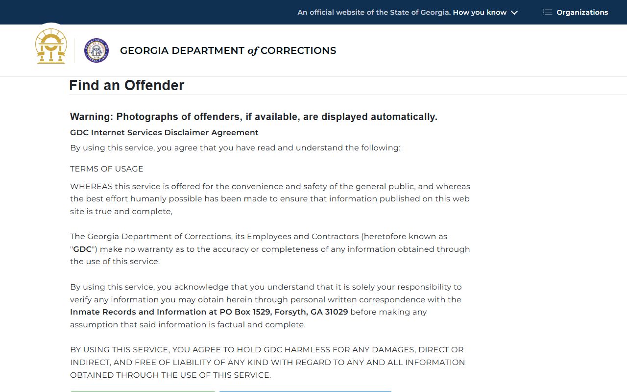 Pike County arrest records Georgia DOC offender query