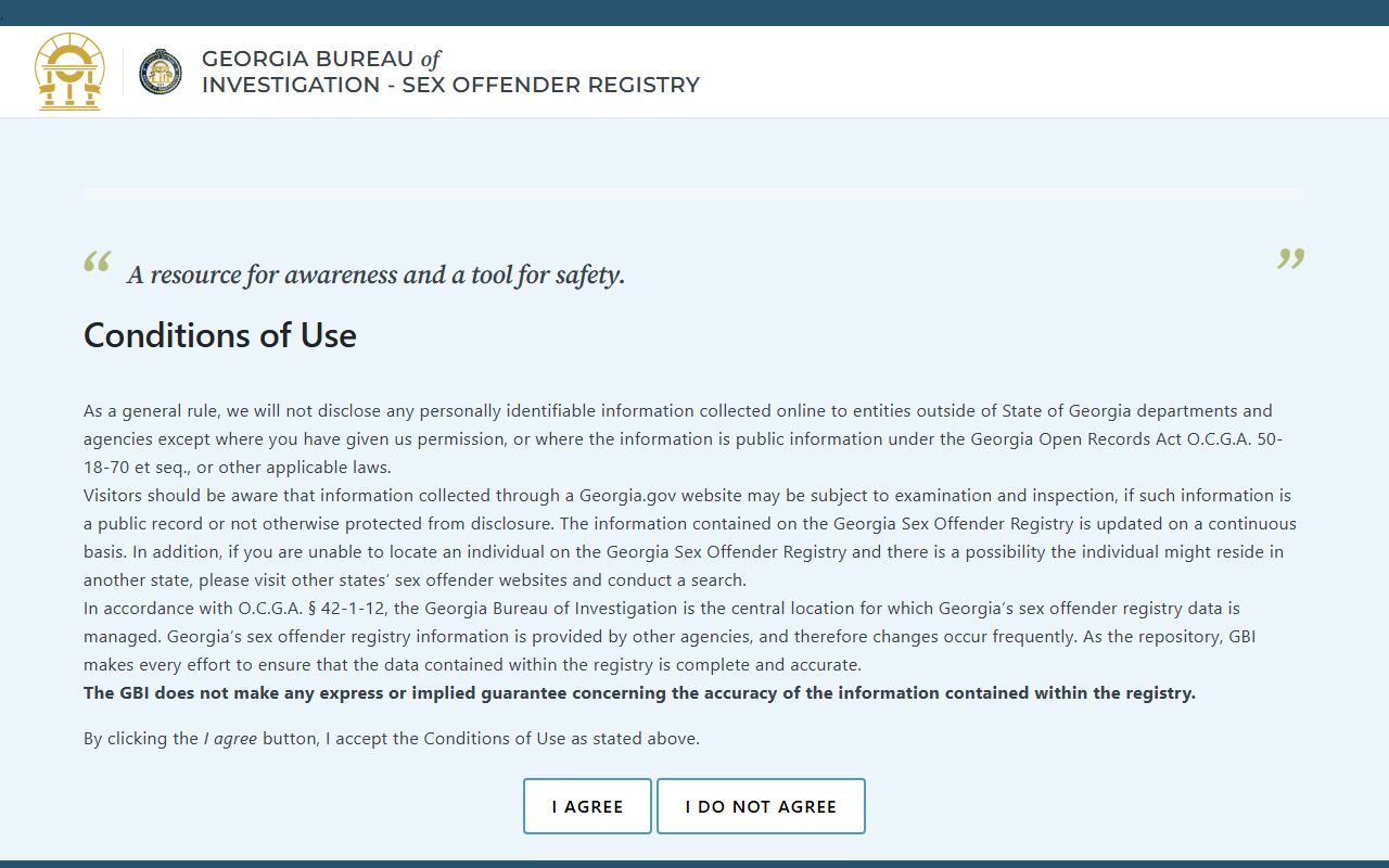 Pike County arrest records GBI public sex offender registry search