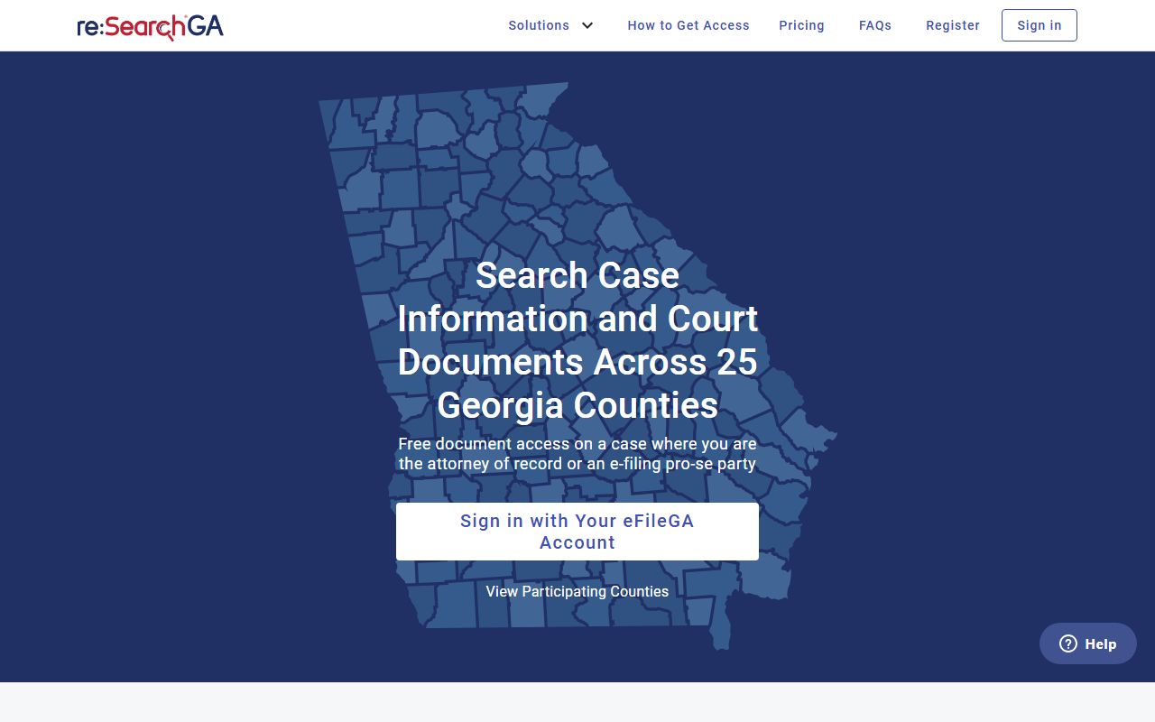Pike County court records reSearchGA access portal