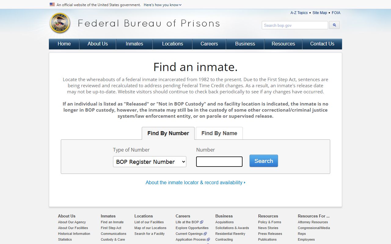 Pike County inmate records federal inmate locator source